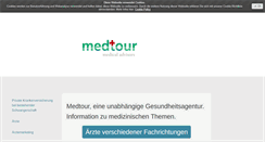 Desktop Screenshot of medizintour.com